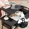 Modern Wood Coffee Table with Lift-Top Adjustable Desk and Storage Shelf for Living Room